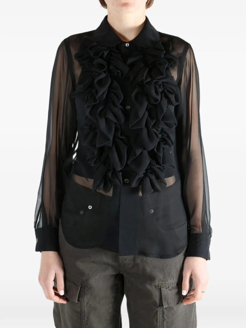 Comme Des Garçons Comme Des Garçons ruffled collared top