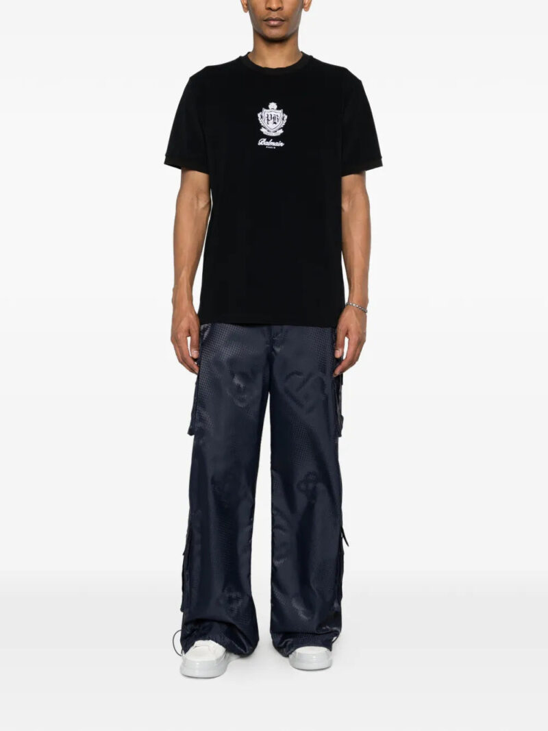 Balmain logo-embroidered T-shirt