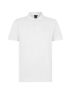 BOSS  logo-embroidered polo shirt