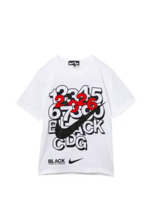 Black Comme Des Garçons  x Nike logo-print T-shirt