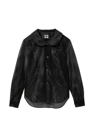 Black Comme Des Garçons  mesh shirt