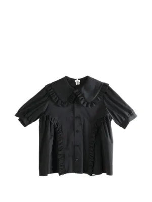 Comme Des Garçons ruffled cotton shirt - Image 4