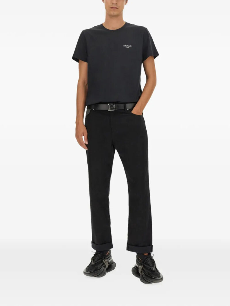 Balmain cuffed pocket jeans