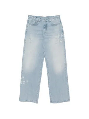 Casablanca  ripped-letter jeans