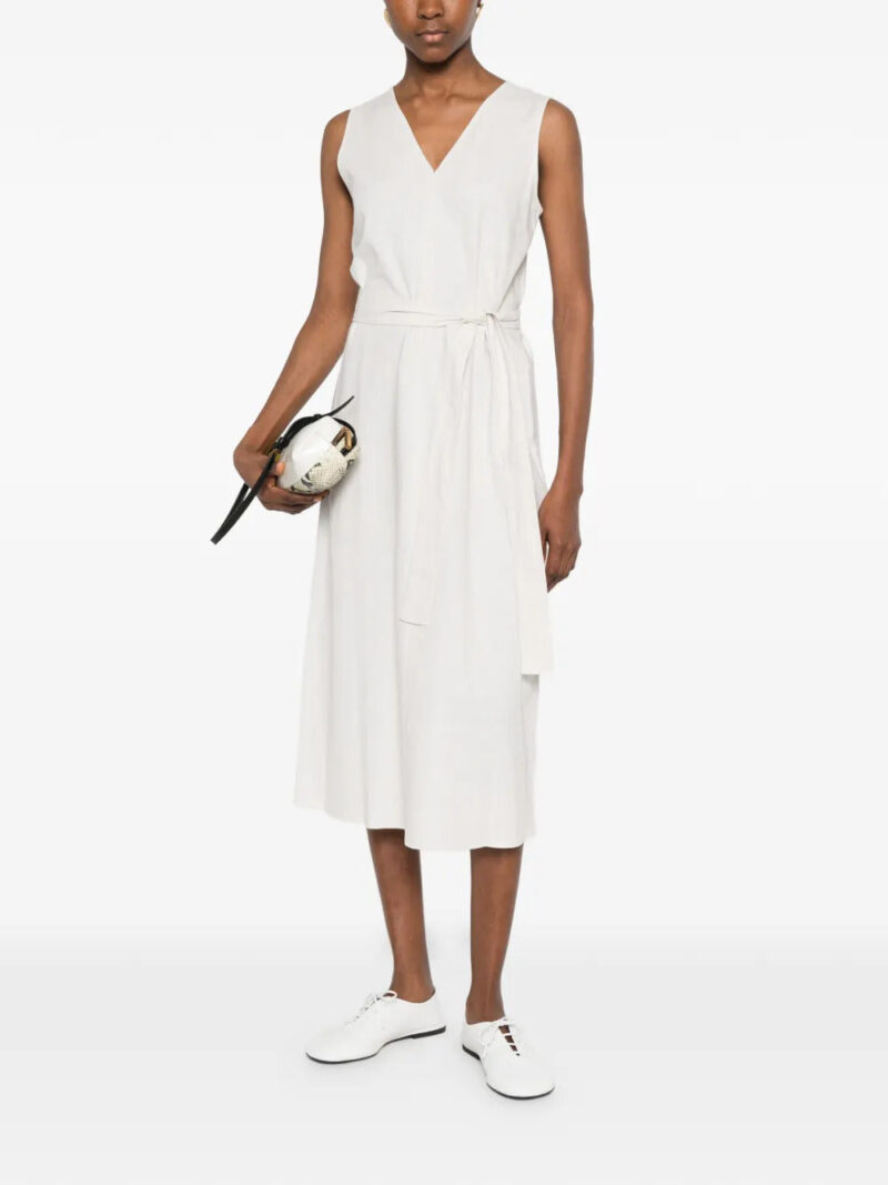 Calvin Klein  V-neck belted midi dress