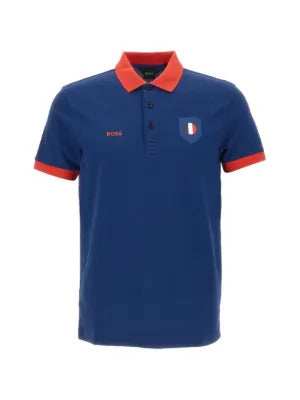 BOSS  logo-detail polo shirt