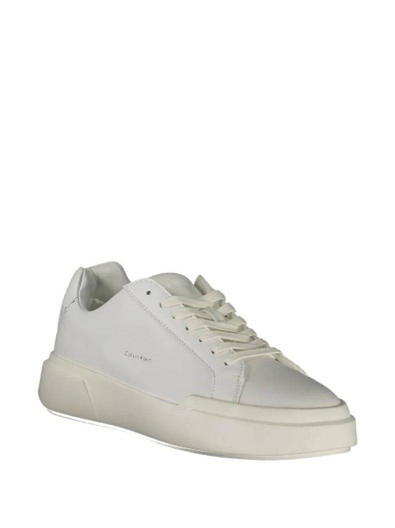 Calvin Klein logo-print leather sneakers