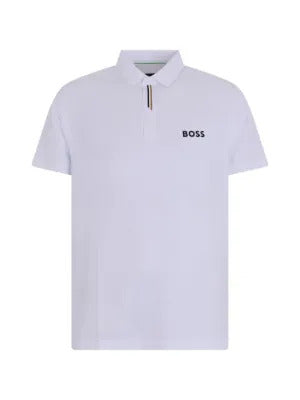 BOSS  logo-detail short-sleeve polo shirt