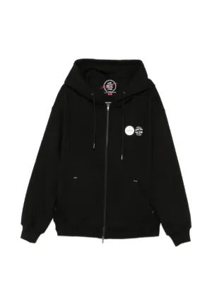 Anti Social Social Club  logo-print zip-up hoodie