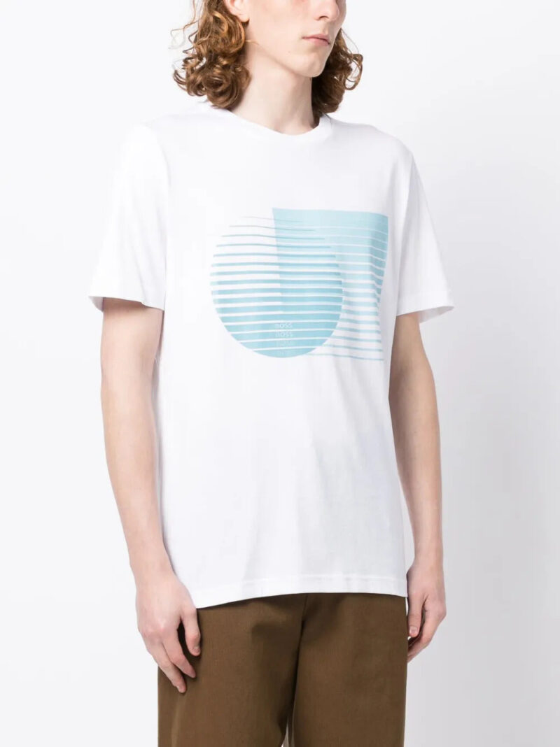 BOSS  CREW-NECK T-SHIRT IN COTTON JERSEY WITH SEASONAL ARTWORK
