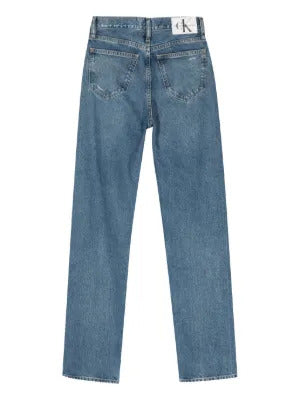 Calvin Klein Jeans  high-rise straight cotton jeans