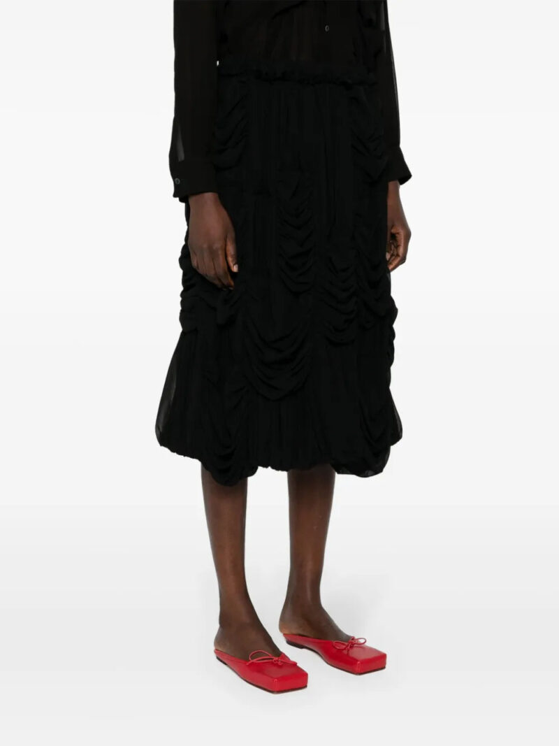 Comme Des Garçons Comme Des Garçons  draped midi skirt