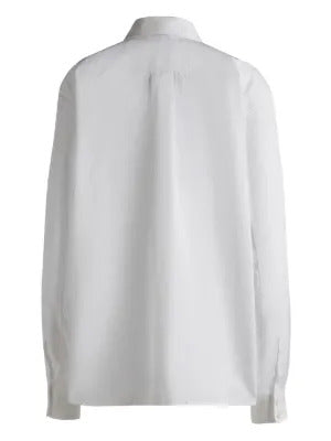 Bally  embroidered logo cotton button-up shirt
