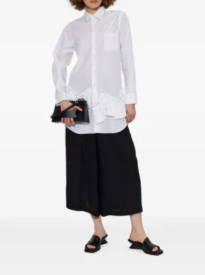 Comme Des Garçons Comme Des Garçons ruffled-trim shirt