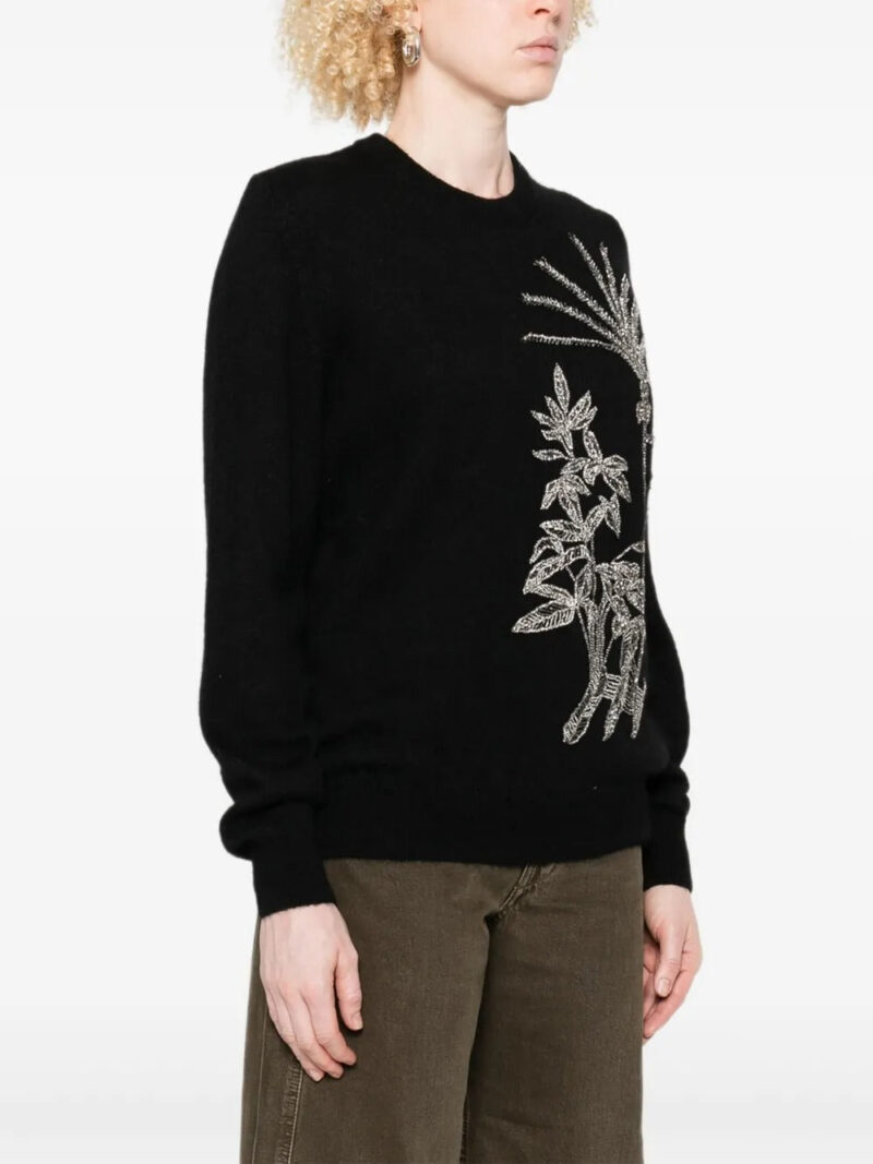 Costarellos  floral-embellished sweater