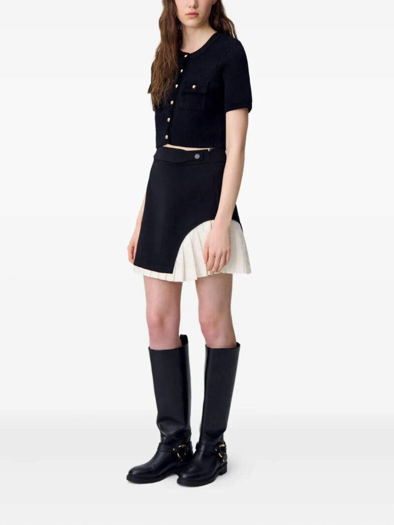 Claudie Pierlot pleated-panel mini skirt