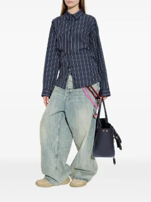 Balenciaga  striped button-up shirt
