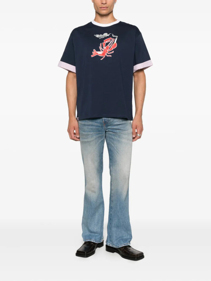 Charles Jeffrey Loverboy Turn Up lobster-print T-shirt
