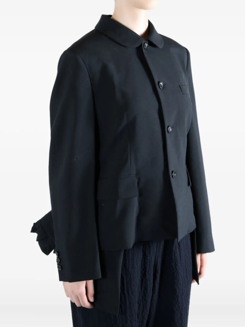 Comme Des Garçons Comme Des Garçons  wool ruffled fitted jacket