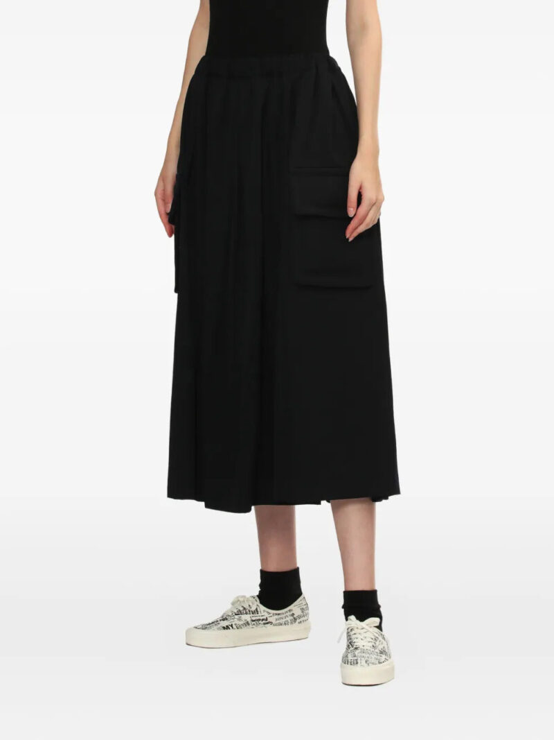 Comme Des Garçons Comme Des Garçons  elasticated-waistband midi skirt