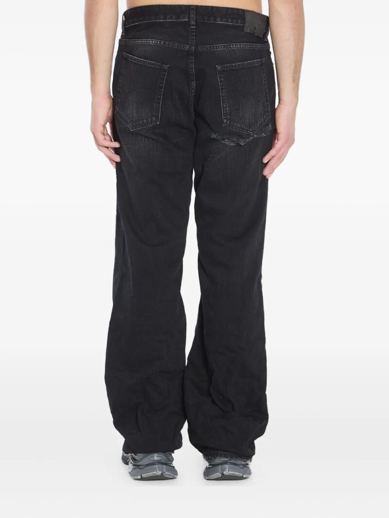Balenciaga  logo-patch distressed jeans