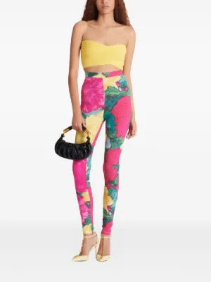 Balmain floral-print leggings