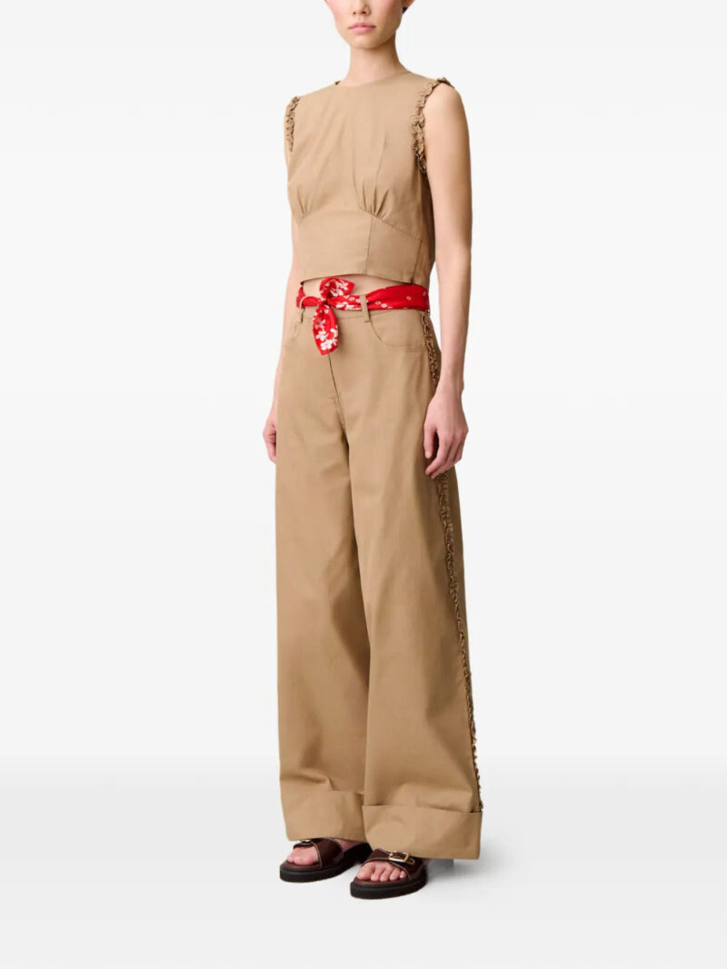 Claudie Pierlot  ruffled-trim top