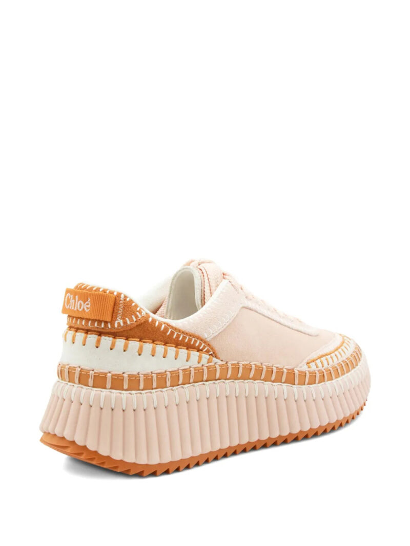 Chloé lace-up platform trainers