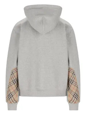 Burberry  check-detail hoodie