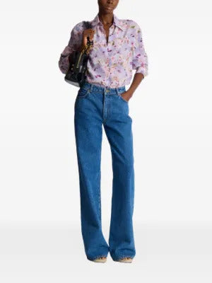 Balmain floral-print shirt
