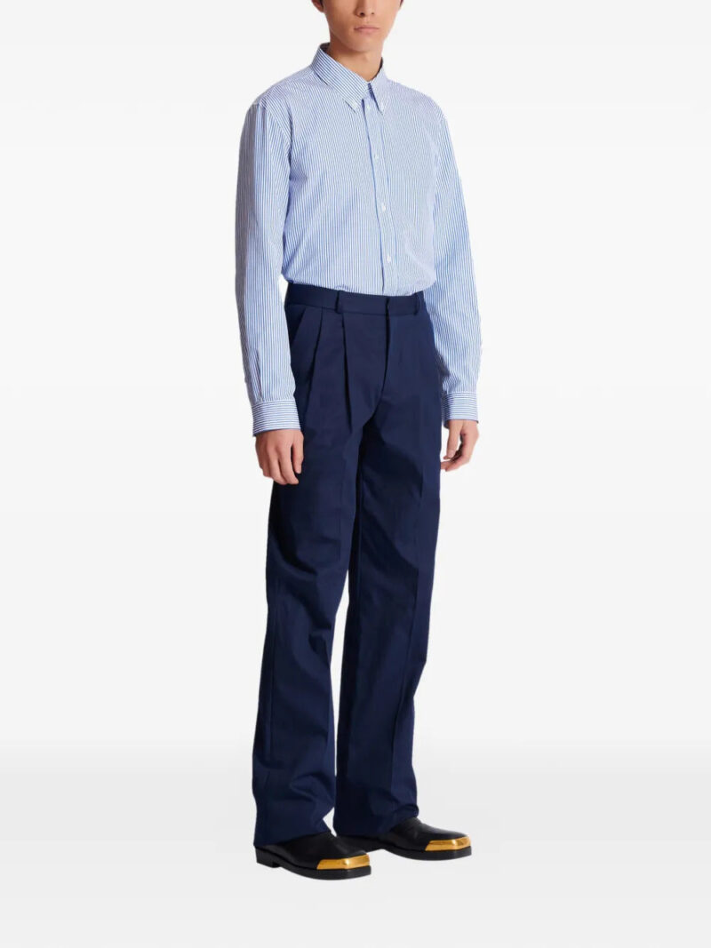Balmain darted twill trousers