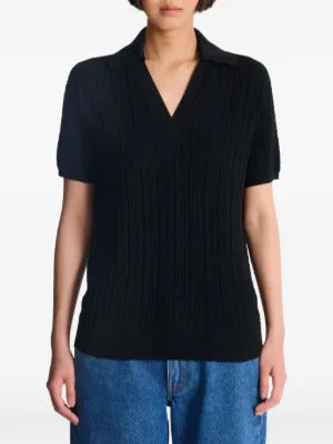 Balmain  monogram-jacquard knitted top