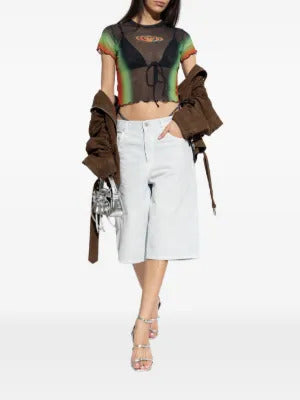 Casablanca  ruffled printed top
