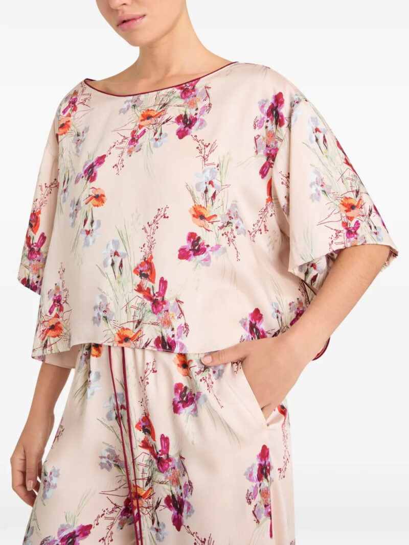 Cinq A Sept  floral print layered blouse