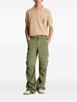 Balmain short-sleeve knitted polo shirt
