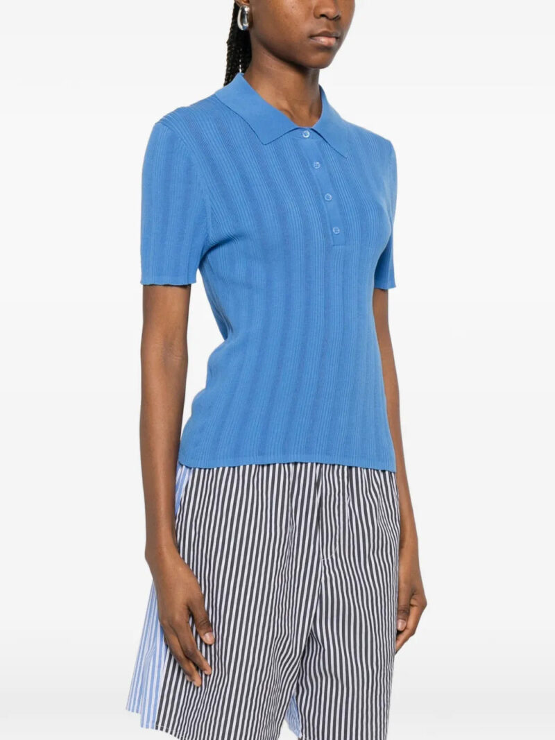 BOMPARD  ribbed polo top