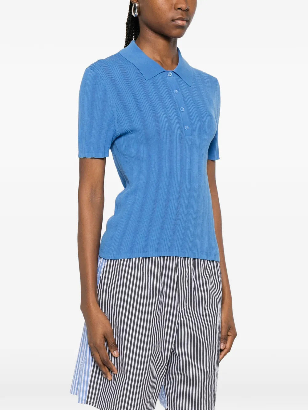 BOMPARD ribbed polo top - Image 3