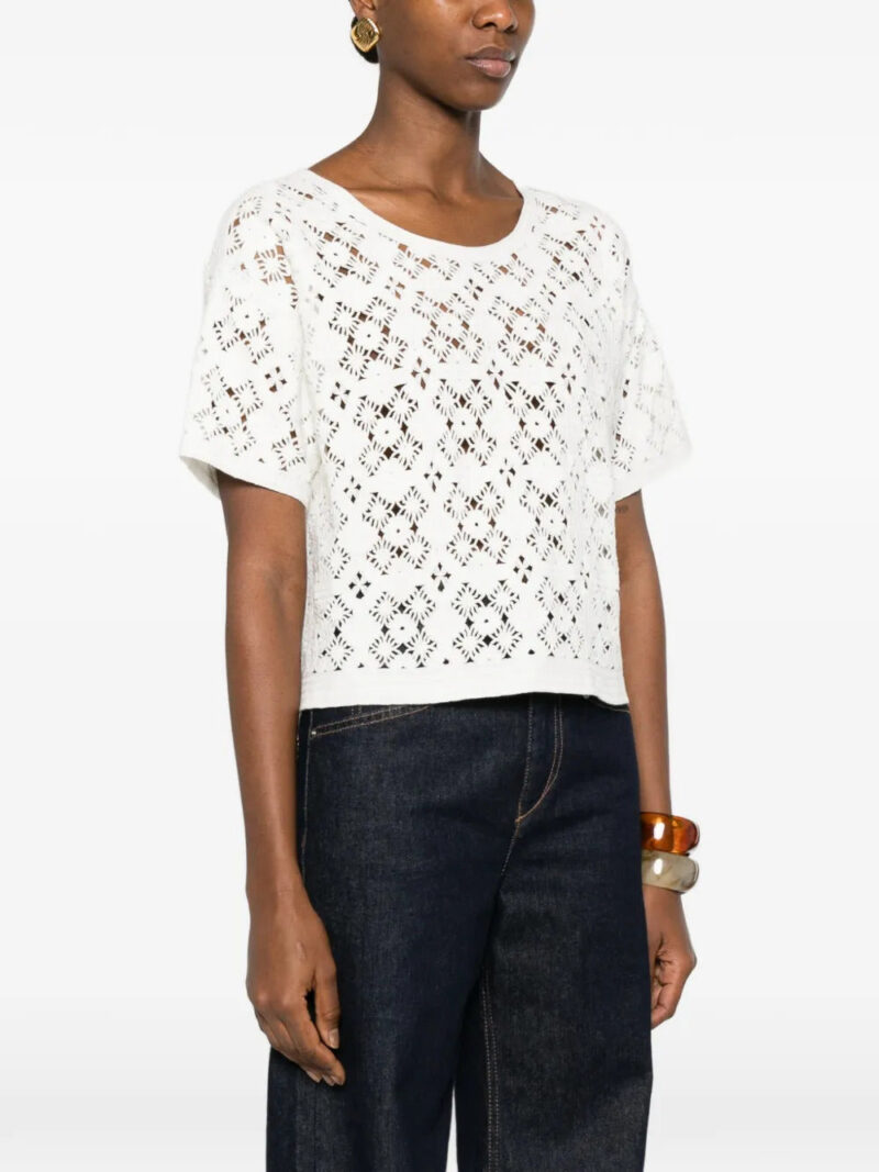 BOMPARD  openwork crochet blouse