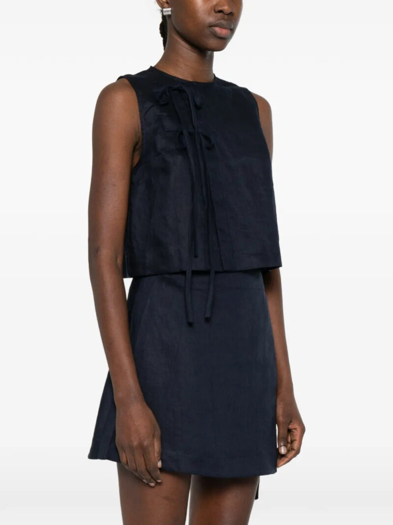 BONDI BORN tie detail sleeveless top