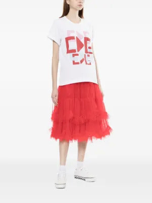 Comme Des Garçons Girl graphic round neck T-shirt