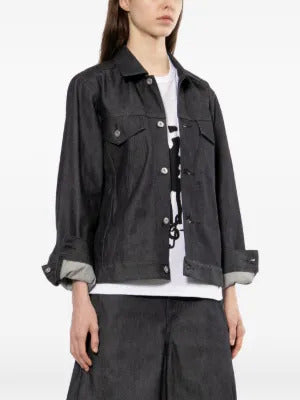 Black Comme Des Garçons graphic print round-neck T-shirt