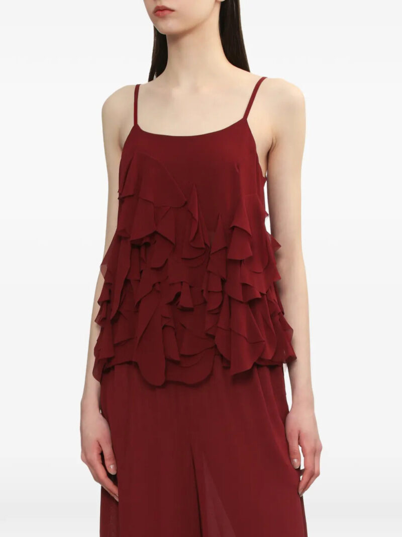 Comme Des Garçons Comme Des Garçons  ruffled spaghetti-strap top
