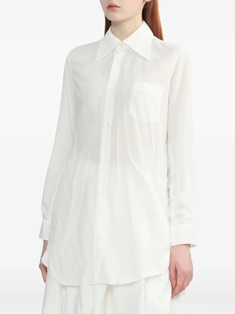 Comme Des Garçons chest-pocket collared mini dress