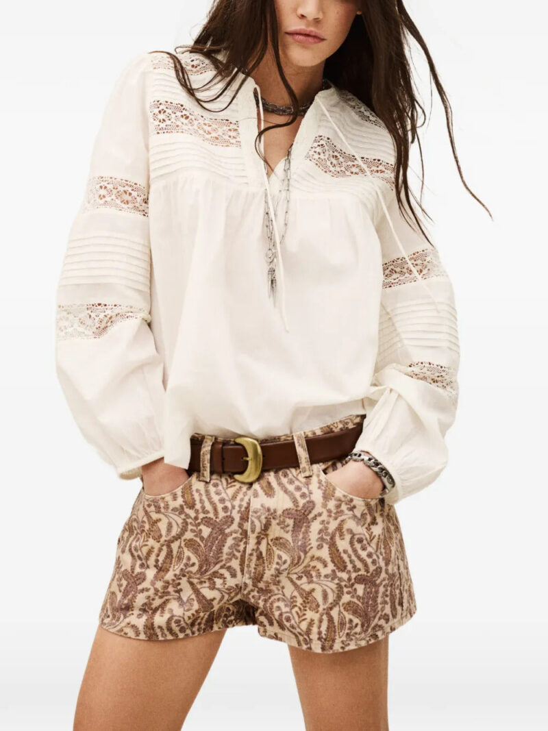 Ba&Sh  Nami embroidered long-sleeve blouse