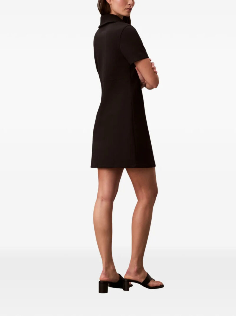 Calvin Klein  zipped polo-collar short-sleeve mini dress
