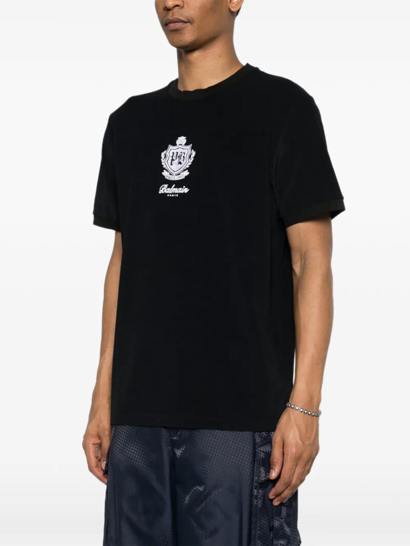 Balmain logo-embroidered T-shirt