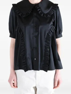 Comme Des Garçons ruffled cotton shirt - Image 3