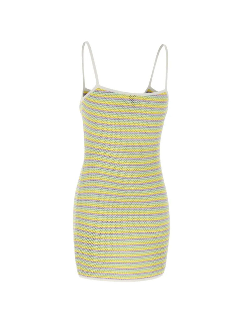 Casablanca  Bourgeois striped keyhole knit dress