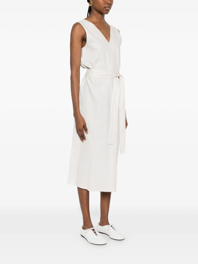 Calvin Klein  V-neck belted midi dress