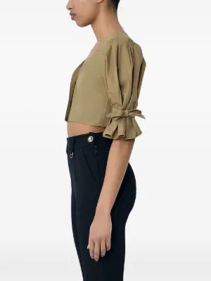 Chloé  buttoned cropped shirt